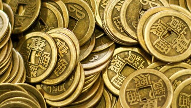 Ķīniešu monētu amuleti veiksmei